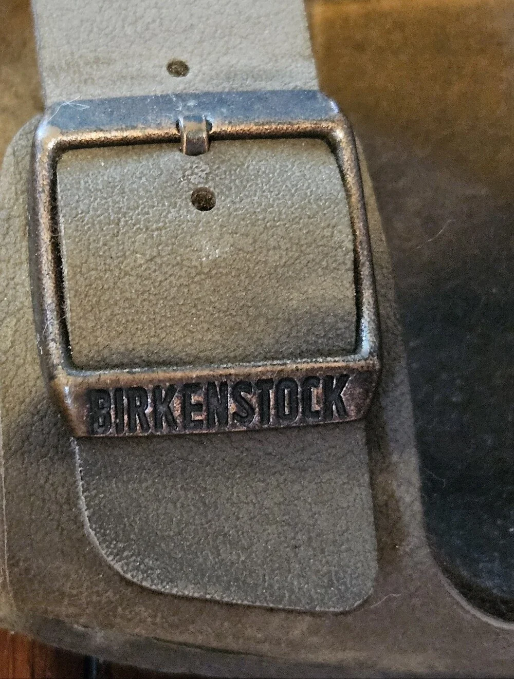 Birkenstock Kids Double-Buckle Sandals in Olive Green EU Size 34